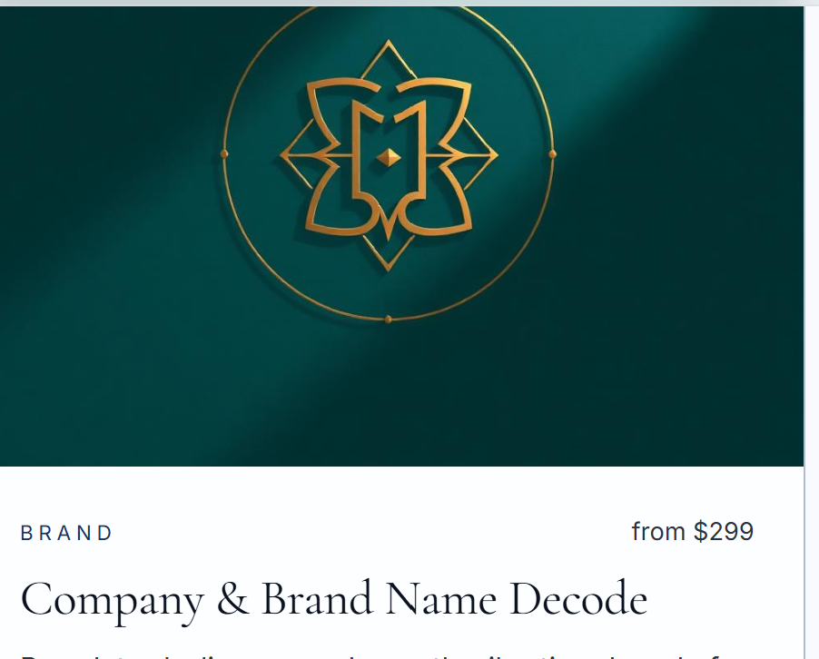 Company & Brand Name Decode — Trade-license & brand alignment